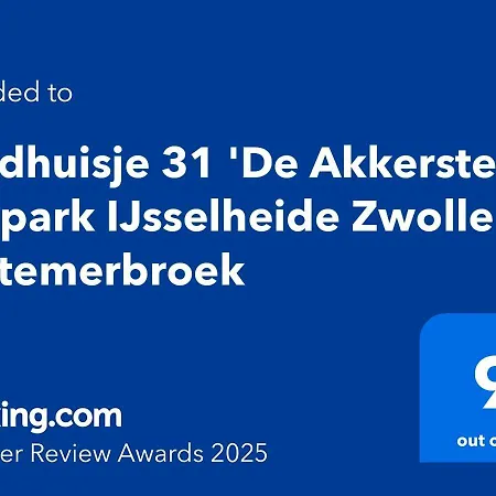 Landhuisje 31 'de Akkersteen' Bospark Ijsselheide Zwolle Hattemerbroek