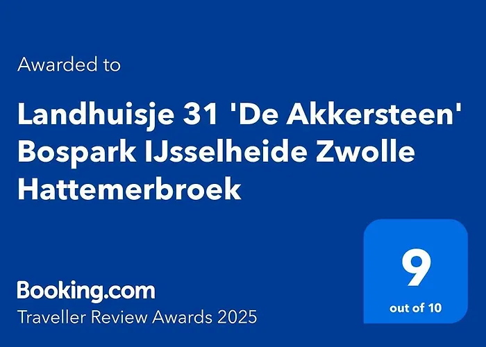 Landhuisje 31 'de Akkersteen' Bospark Ijsselheide Zwolle Hattemerbroek